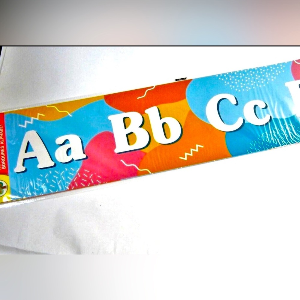 Alphabet A-Z  Wall Border Teaching School Classroom Kids Room or Nursery-Brights